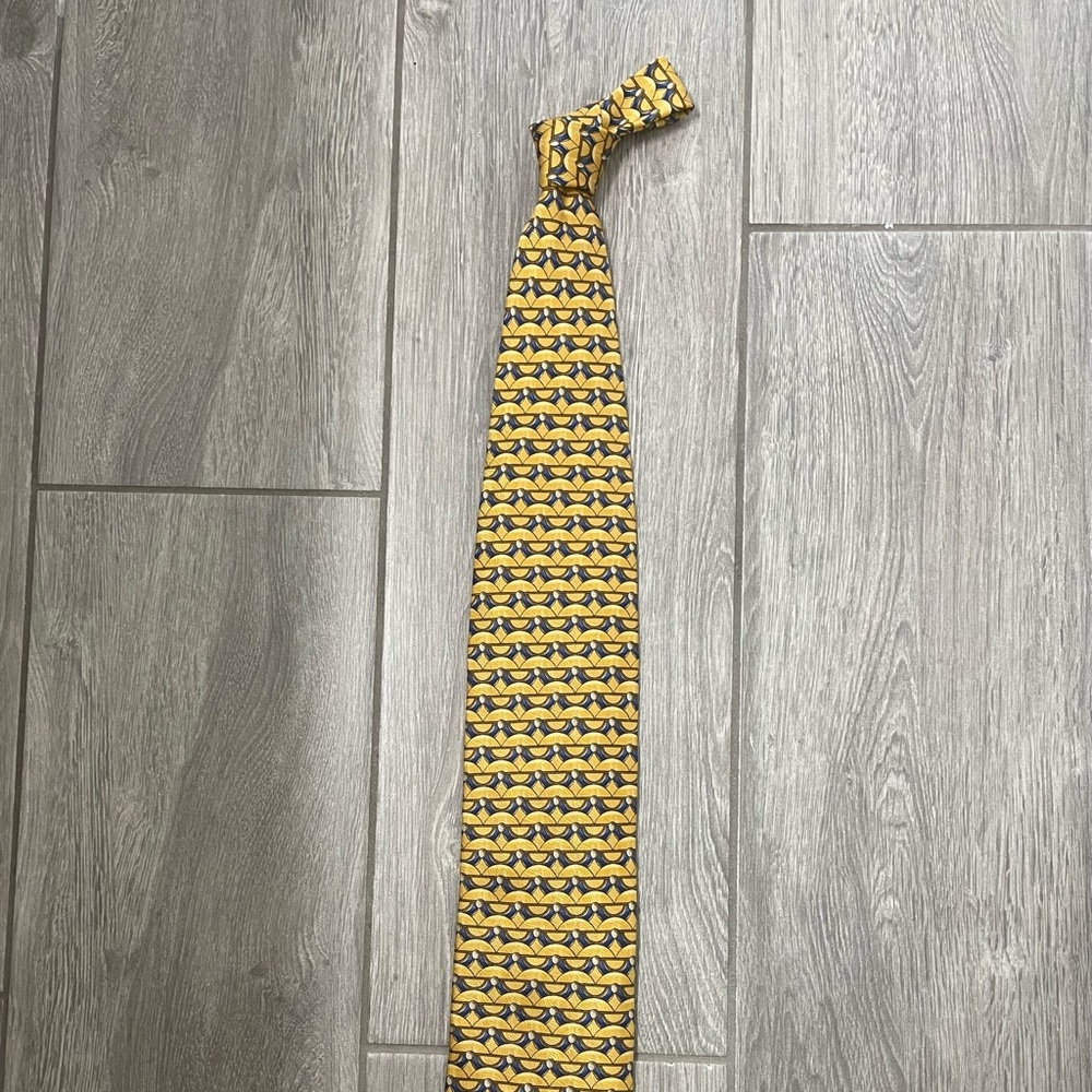 Murano Gold & Blue Necktie